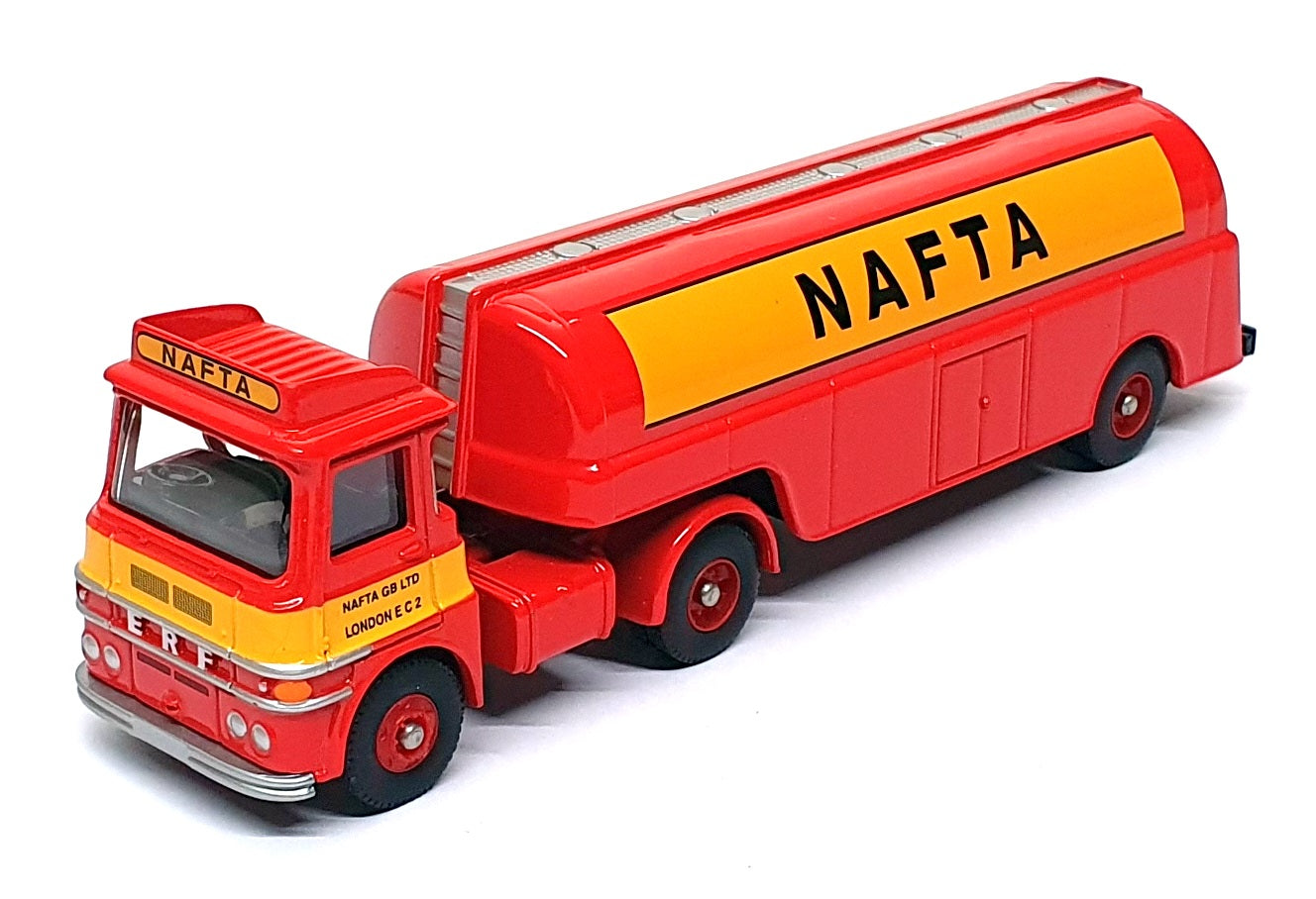 Lledo 1/76 Scale DG186007 - ERF LV Tanker Truck NAFTA - Red/Yellow