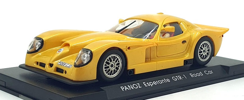 FLY Car Model 1/32 Scale Slot Car A66 - PANOZ Esperante  GTR-1 Road Car - Gold