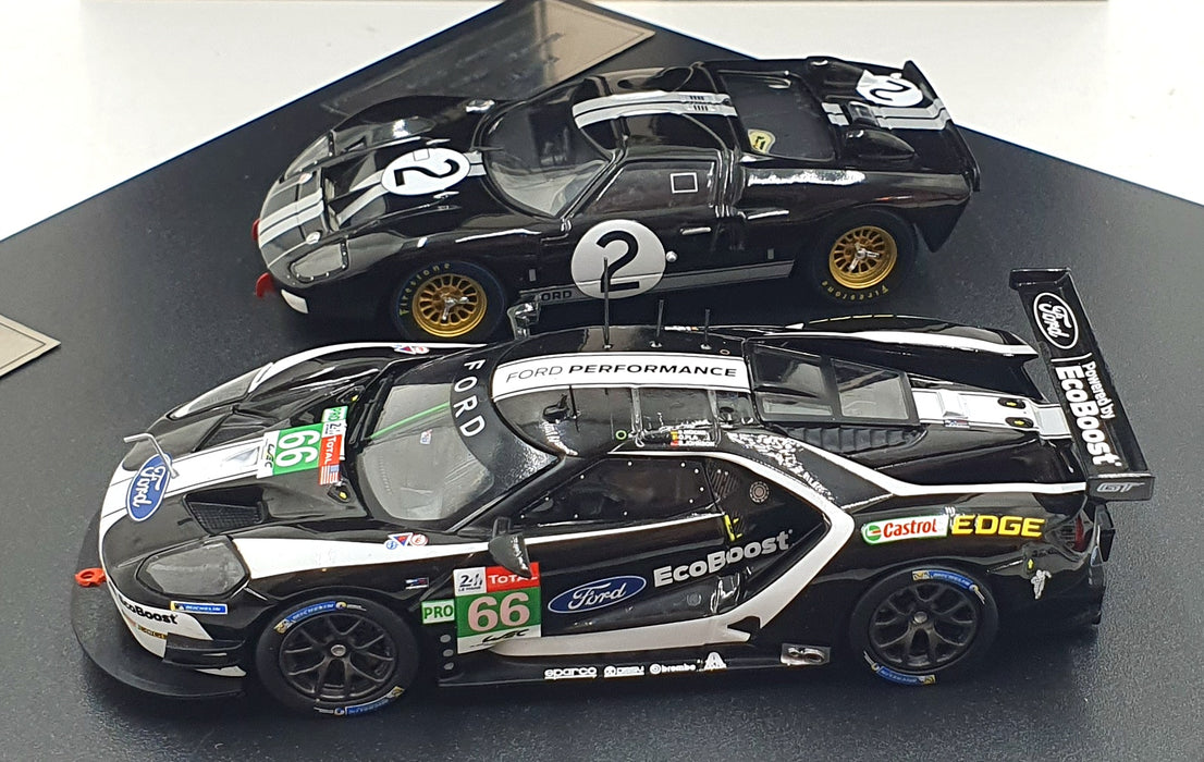 Ixo 1/43 Scale 43002 - Set x2 Ford GT40 1st 24 LM 1966 GT 24 LM 2019