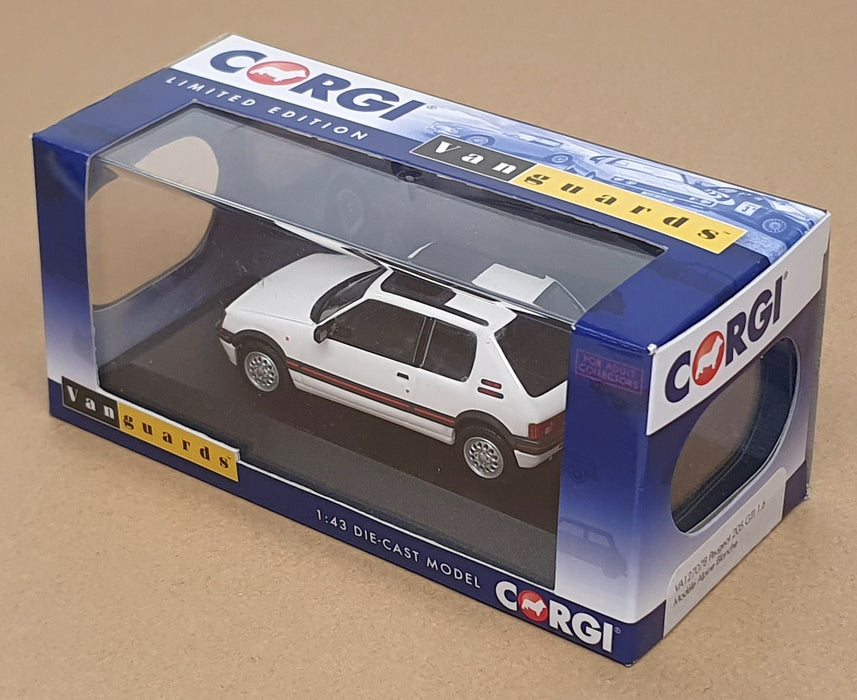 Vanguards 1/43 Scale VA12707B - Peugeot 205 GTI 1.6 - Alpine White