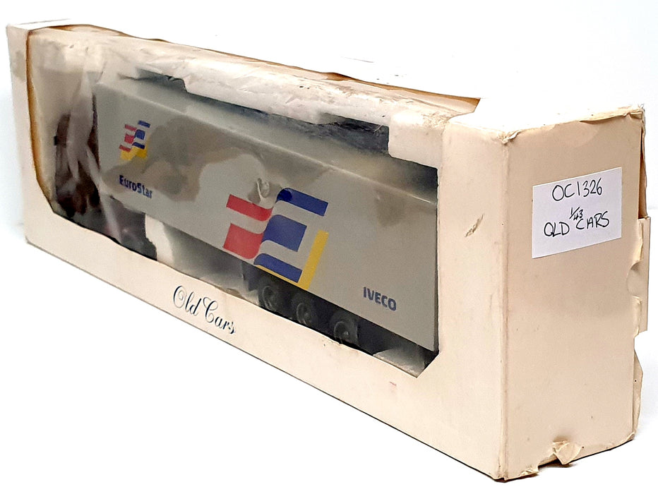 Old Cars 1/43 Scale OCI326 - Iveco Eurostar Truck & Fridge Trailer - Maroon