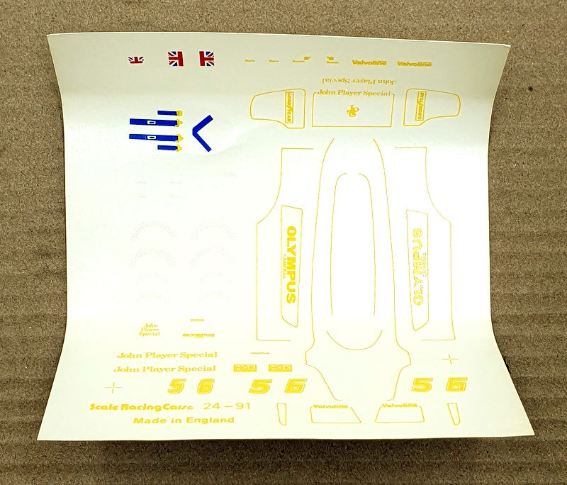 S.R.C. Models 1/43 Scale Unbuilt Kit 24-91 - 1978 F1 JPS Lotus 79