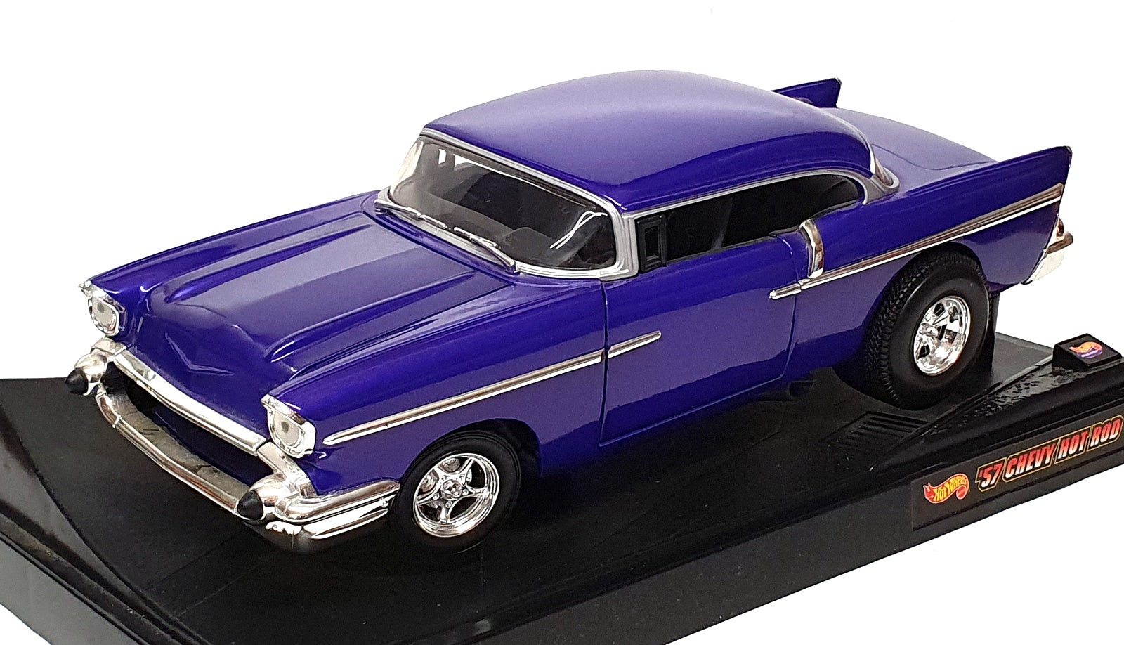 Hot Wheels 1/18 Scale Diecast 27636 - Custom '57 Chevy - Purple