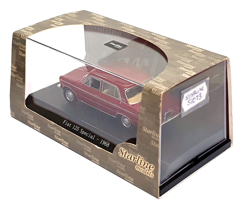 Starline Models 1/43 Scale 51073 - 1968 Fiat 125 Special - Dk. Red