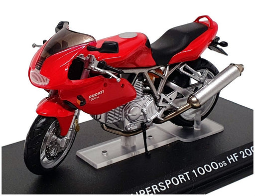 Ixo Museum 1/24 Scale MB03 - 2003 Ducati Supersport 1000DS HF Motorbike - Red