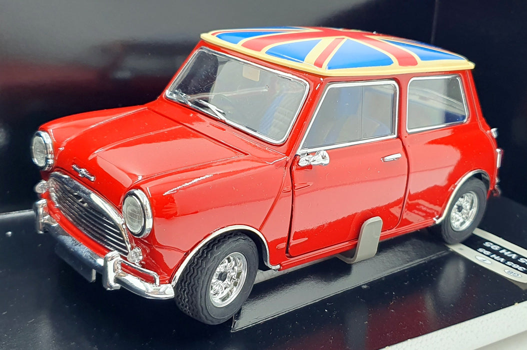 Solido 1/18 Scale Diecast 8322 - Mini Cooper S - Red/Union Jack Roof