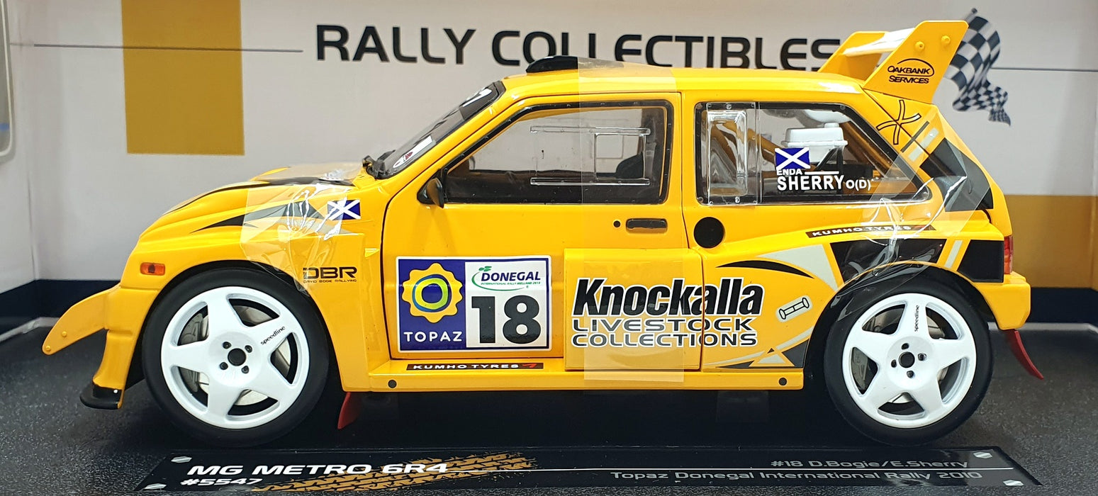 Sun Star 1/18 Scale 5547 - MG Metro 6R4 #18 Topaz Donegal Rally 2010