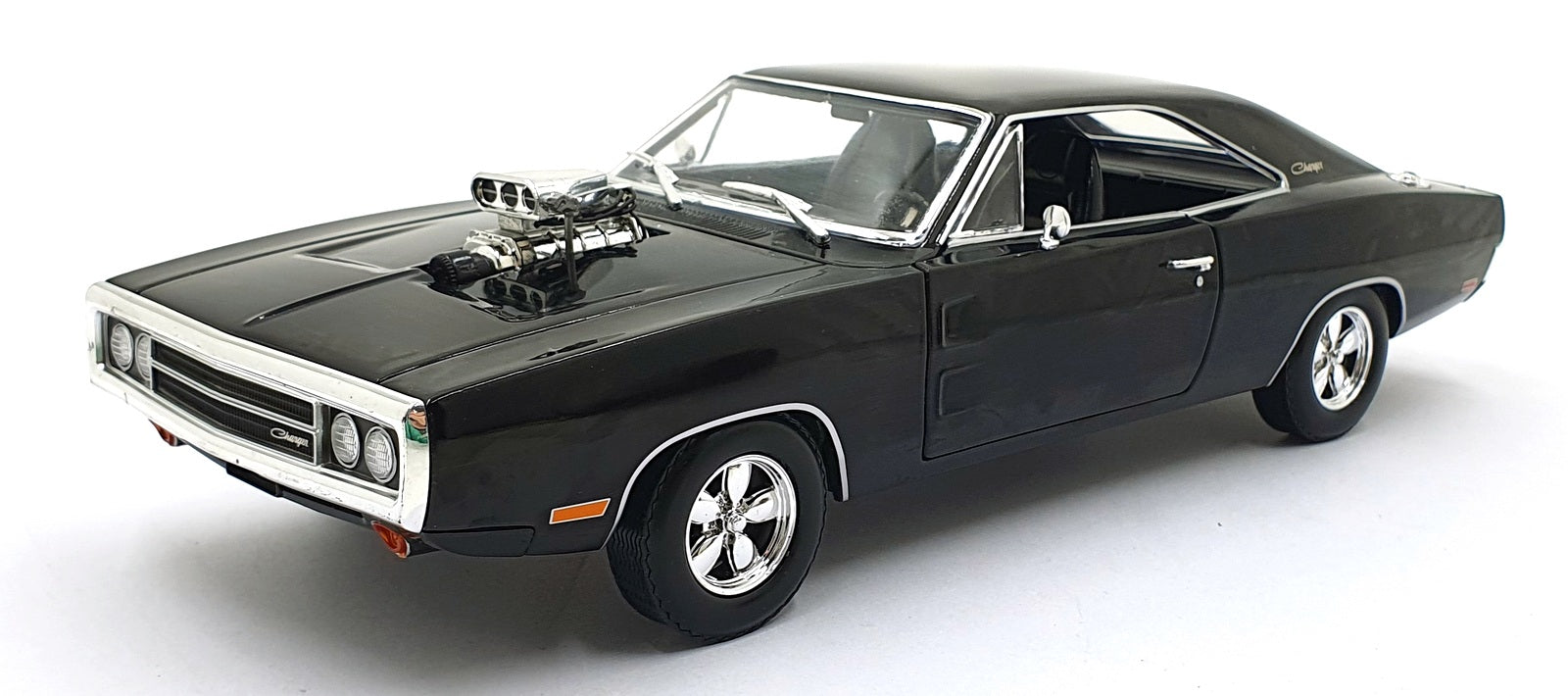 Greenlight 1/18 Scale Diecast 19122 - 1970 Dodge Charger - Black