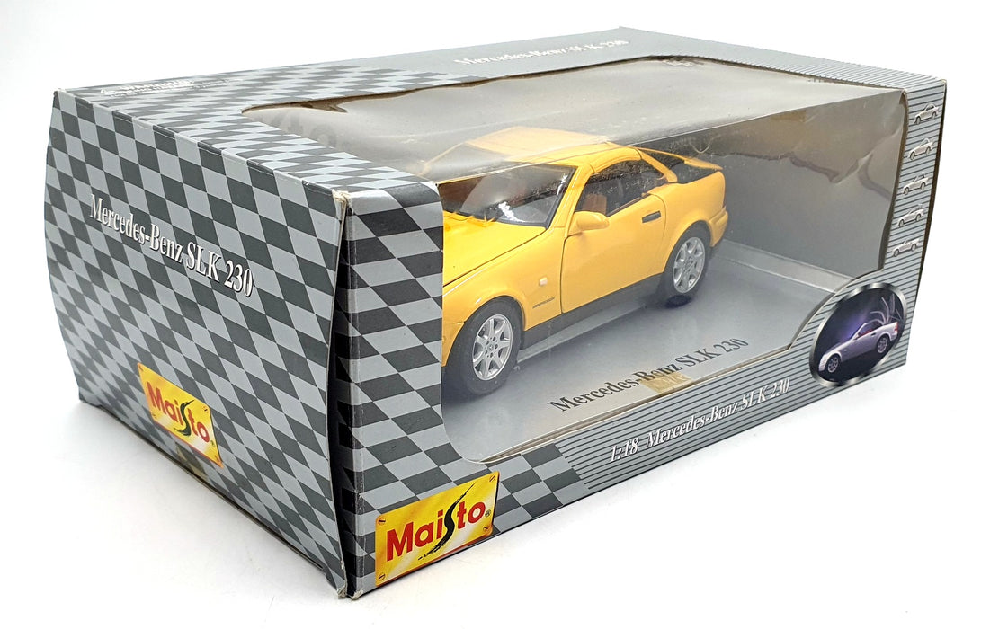 Maisto 1/18 Scale Diecast 31838 - Mercedes Benz SLK 230 1996 - Yellow