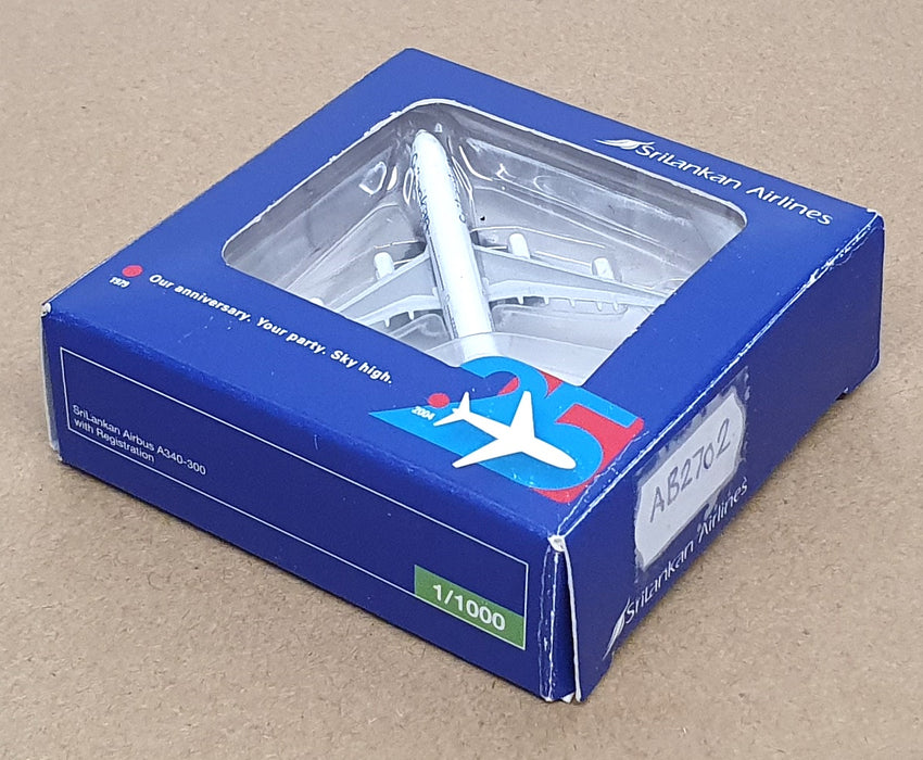 Herpa 1/1000 Scale AB2702 - Airbus A340-300 Aircraft Srilankan Airways 4R-ADA