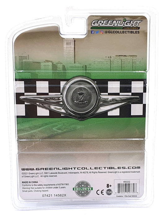 Greenlight 1/64 Scale 30232 - 1969 Checker Taxi - Green