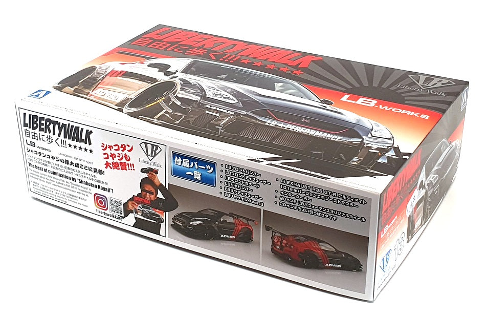 Aoshima 1/24 Scale Kit 20473 - Liberty Walk LB Works R35 GT-R type 2 Ver.2
