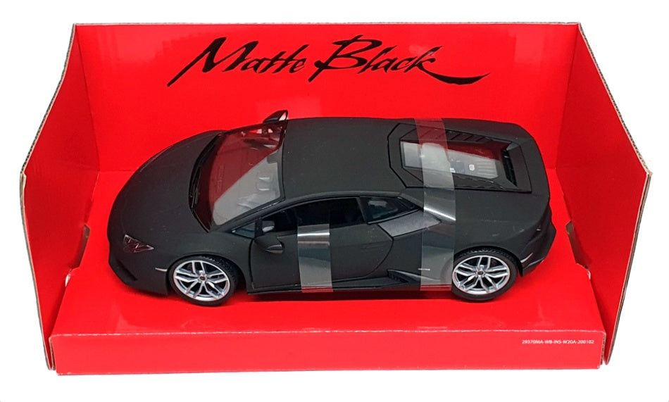 Welly NEX 1/24 Scale 24056MA-W - Lamborghini Huracan Coupe - Matte Black