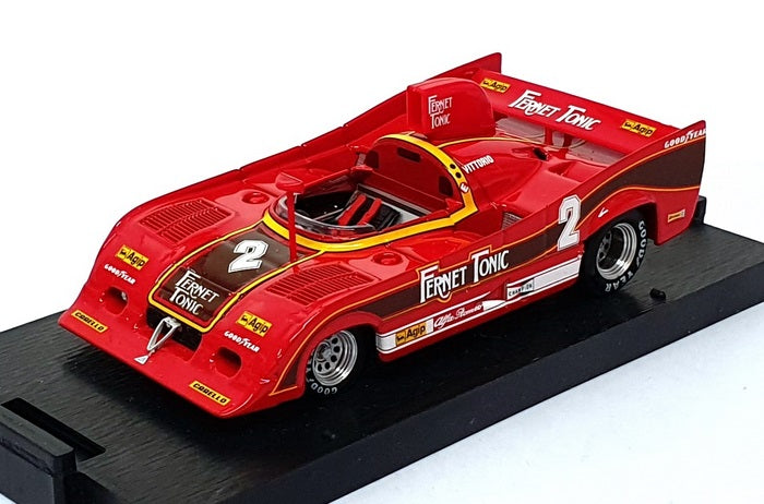Brumm 1/43 Scale R282 - Alfa Romeo 33SC 12 #2 500Km Monza 1977 1st V. Brambilla