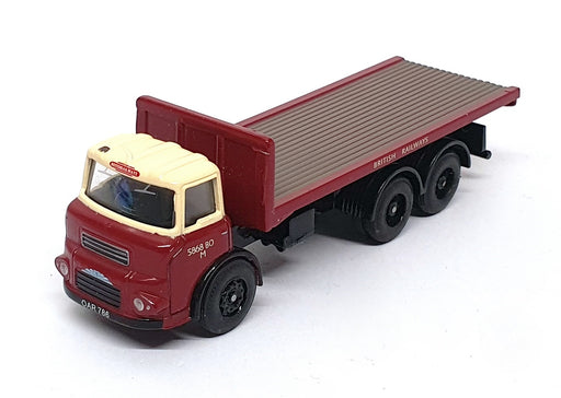 Base Toys 1/76 Scale D-19 - Albion Flatbed Lorry British Railways - Maroon