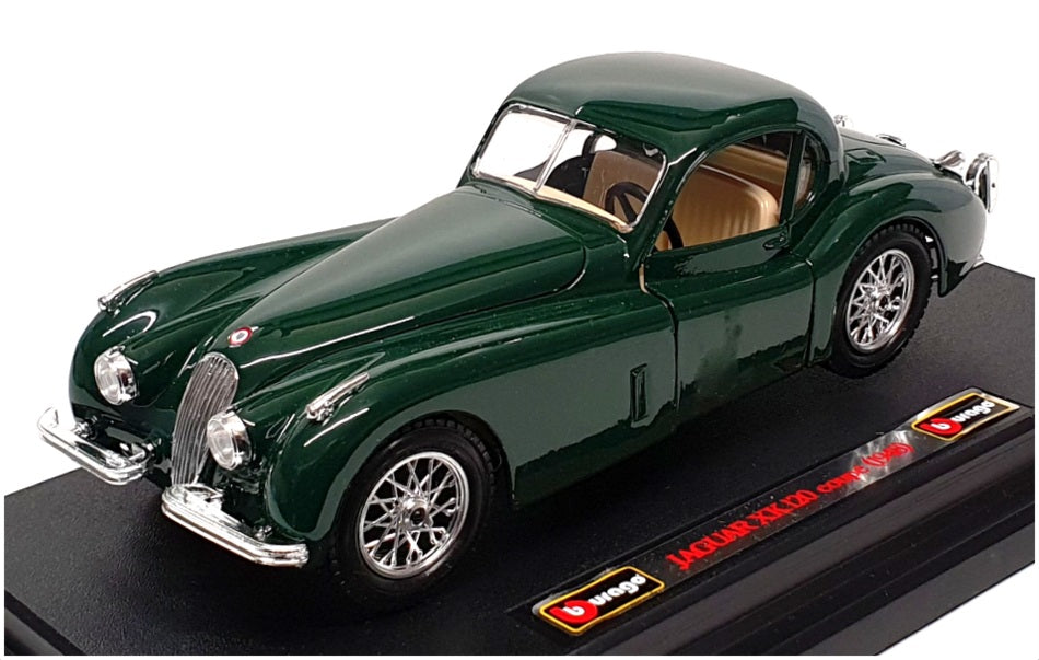 Burago 1/24 Scale Diecast 0512 - 1948 Jaguar XK 120 Coupe - Green