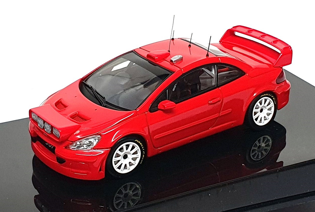 Autoart 1/43 Scale 60557 - Peugeot 307 WRC Plain Body Version - Red