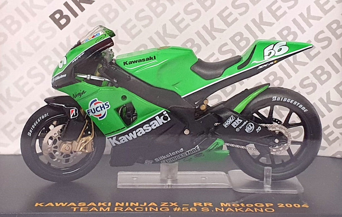 Ixo 1/24 Scale RAB082 - Kawasaki Ninja ZX RR MotoGP 2004 #56 Nakano