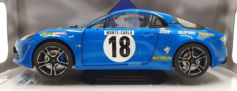 Solido 1/18 Scale Diecast S1801603 Alpine A110 Prem Edition #18 Monte-Carlo '18