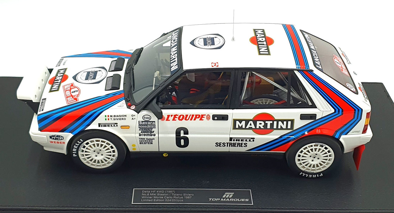 Top Marques 1/12 Scale TMR1263A Lancia Delta HF 4WD Monte Carlo1987 #6