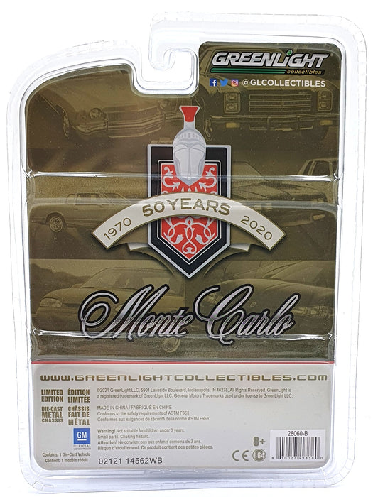 Greenlight 1/64 Scale 28060-B - 1970 Chevrolet Monte Carlo - Gold