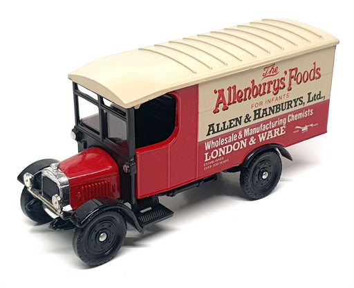 Corgi Appx 13cm Long 821 - Allenburys Foods Thornycroft Van - Red/Beige
