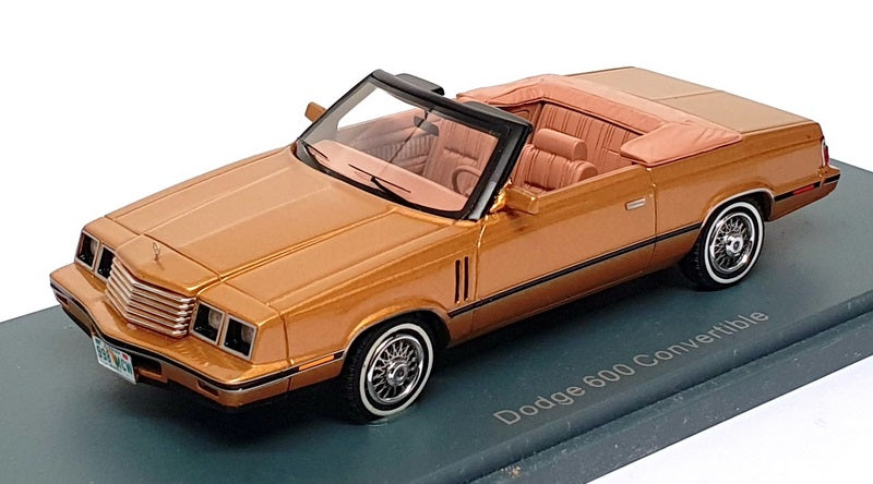 Neo American Excellence 1/43 Scale 44998 - Dodge 600 Convertible - Met. Gold