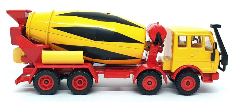 Siku 1/55 Scale 2922 - Mercedes Benz Cement Mixer Truck - Yellow/Red/Black