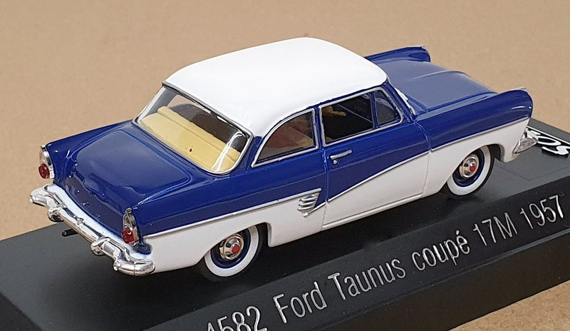 Solido 1/43 Scale 4582 - 1957 Ford Taunus Coupe 17M - Blue/White