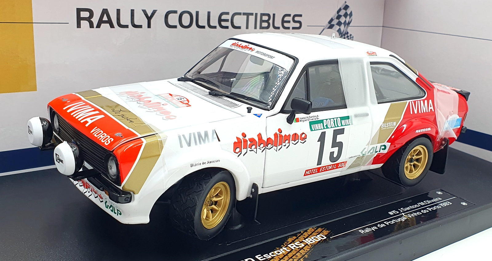 Sun Star 1/18 Scale Diecast 4862 - Ford Escort RS 1800 #15 Portugal Rally 1983