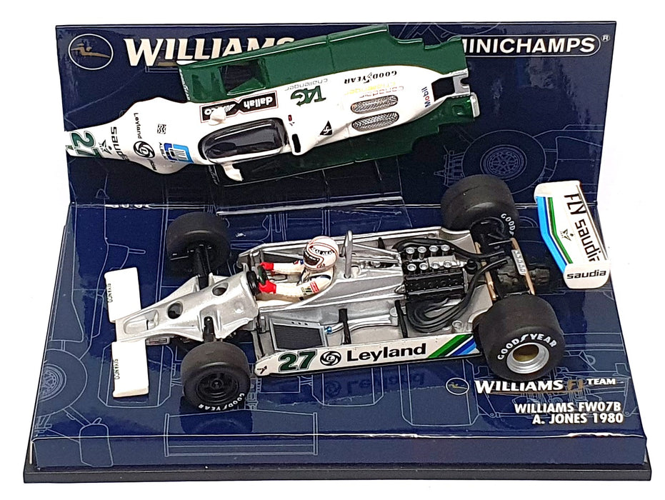 Minichamps 1/43 Scale 430 800027 - F1 Williams FW07B A. Jones 1980