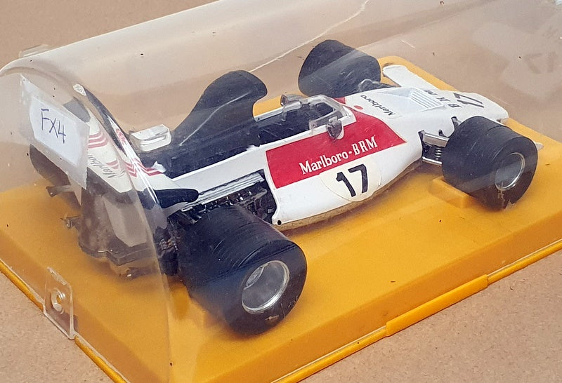 Polistil 16.5cm Long Diecast FX4 - F1 B.R.M. P.160 Race Car M/Boro- White/Red