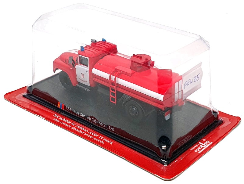 Del Prado 1/57 Scale FEN35 - 1969 ZIL 130 Camion Citerne Fire Truck - Red/White