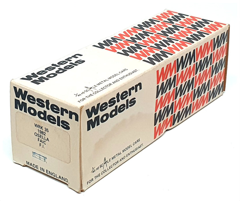 Western Models 1/43 Scale WRK35 - F1 Osella #31 Jean-Pierre Jarier 1982