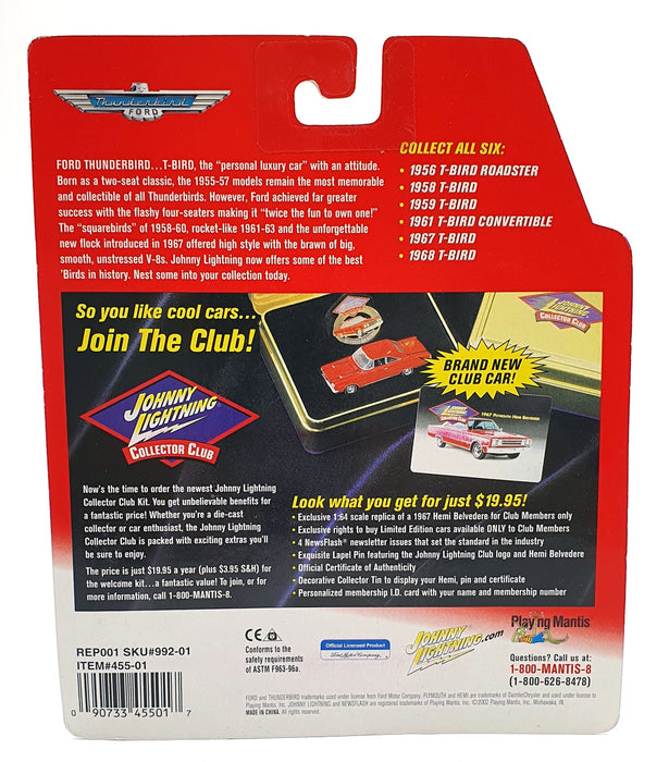 Johnny Lightning 1/64 Scale 455-01 - 1967 Ford T-Bird - Met. Blue