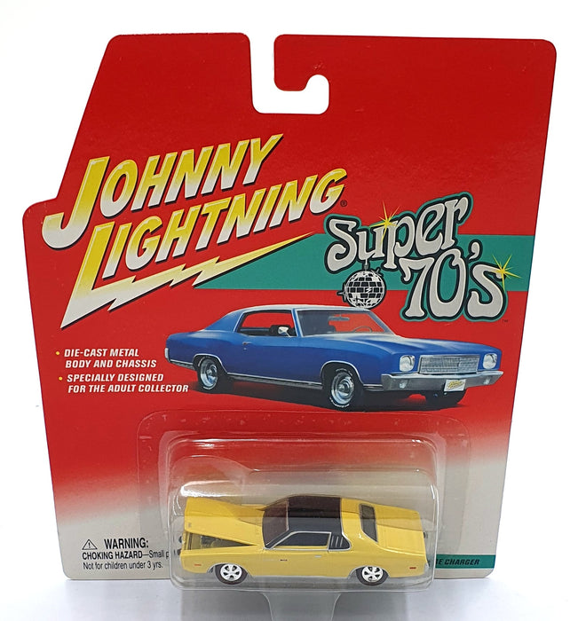 Johnny Lightning 1/64 Scale 459-01 - Super 70s 1973 Dodge Charger - Yellow