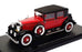 Esval 1/43 Scale EMUS43077B - 1928 Cadillac Series 341A Town Car - Red/Black