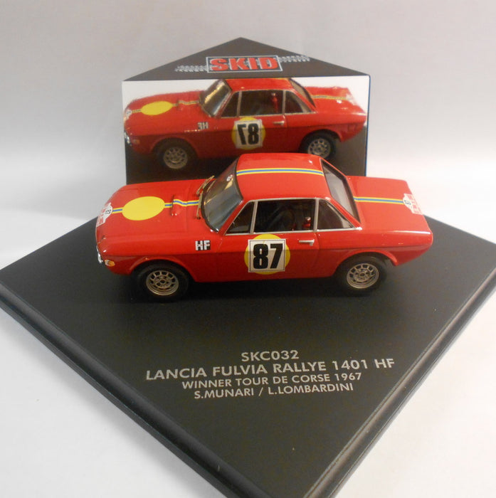 Skid 1/43 Scale Diecast Model SKC032 LANCIA FULVIA RALLY 1401 HF WINNER 1967