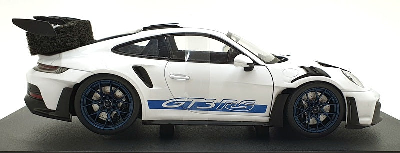 Solido 1/18 Scale S1812102 - 2024 Porsche 911 (992) GT3 RS - White/Blue