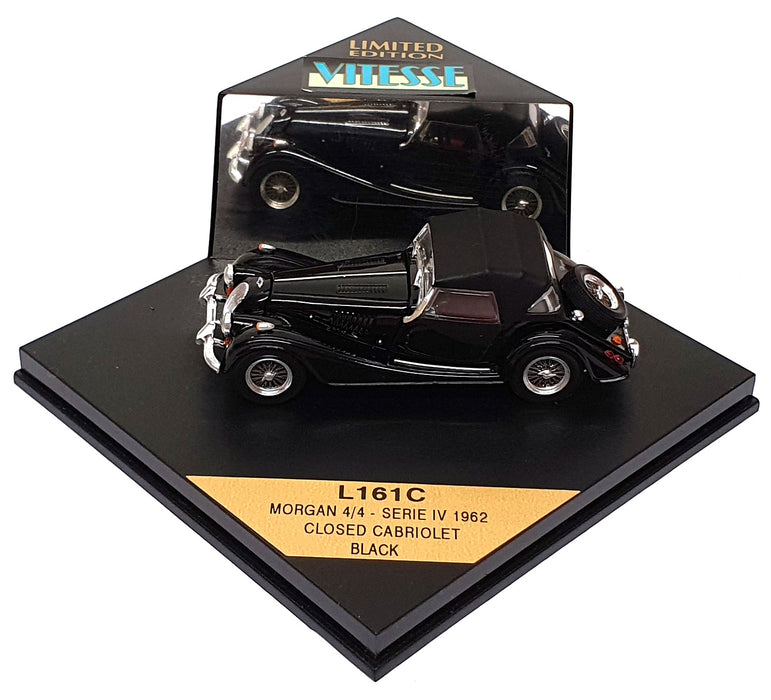 Vitesse 1/43 Scale L161C - 1962 Morgan 4/4 Series IV Closed Cabrio - Black