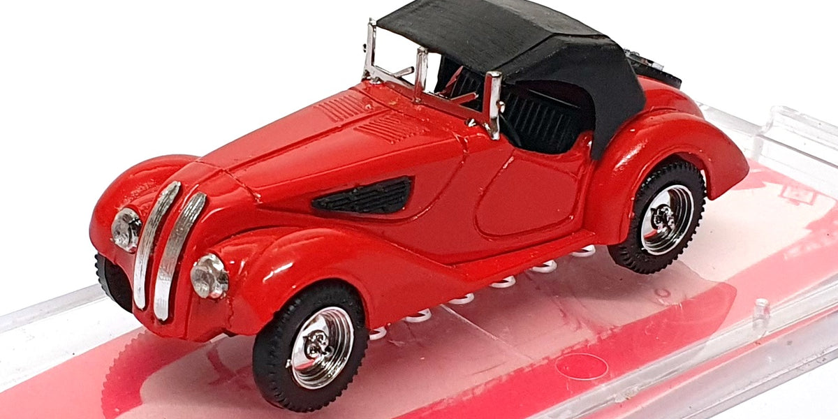 マイスト  328i ミニカー 赤 Vitesse 1/43 Scale Diecast 123 - BMW 328 Closed Cabriolet - Red