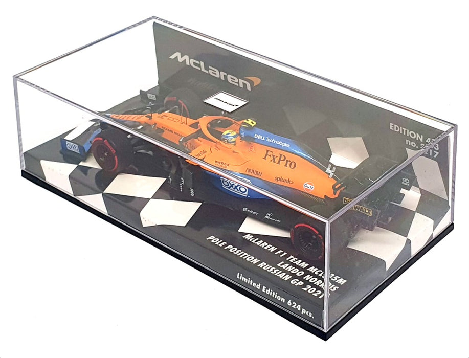 Minichamps 1/43 537 215904 - McLaren F1 MCL35M Pole Pos Russian GP 2021 Norris