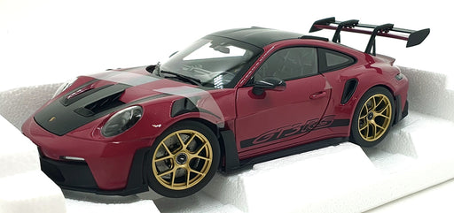 Norev 1/18 Scale Diecast 187370 2022 Porsche 911 GT3 RS Weissach Pack Star Ruby
