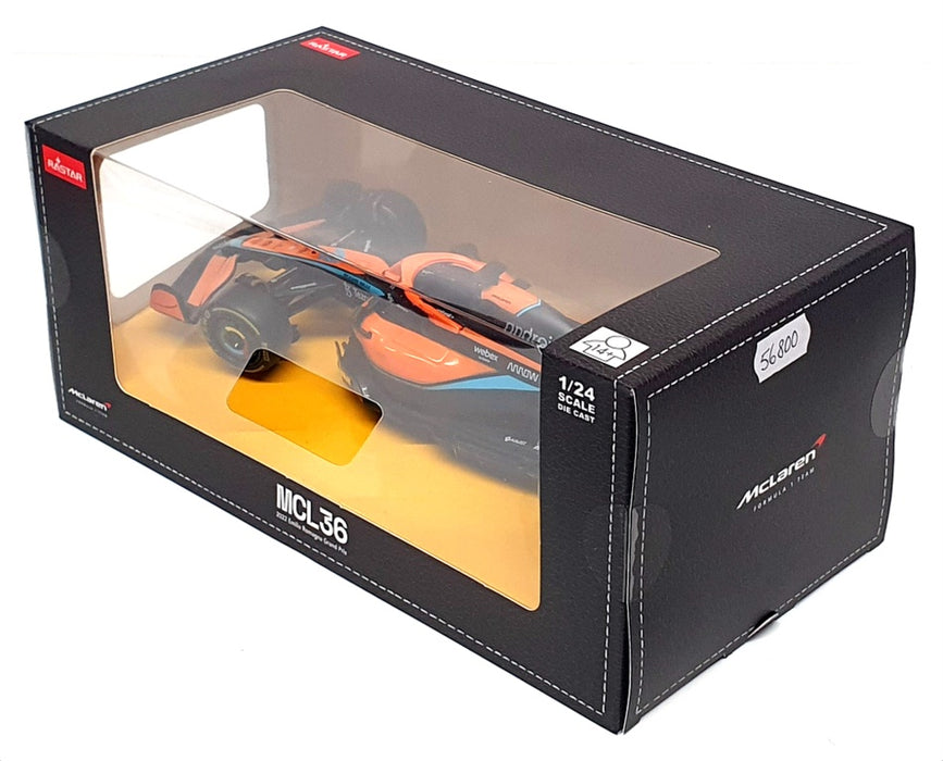 Rastar 1/24 Scale 56800 - MCL36 2022 Emilia Romagna GP - Orange/Blue/Black