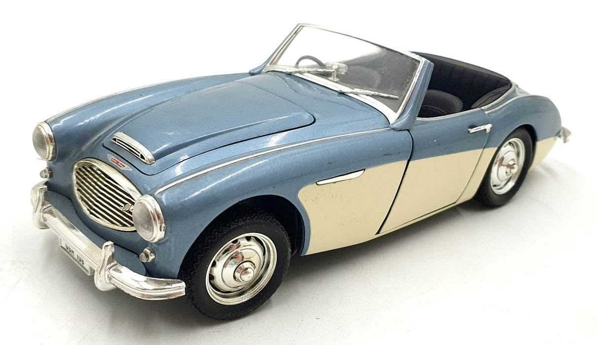 Ertl 1/18 Scale Diecast 22426L - Austin Healey 100 - Blue/Cream