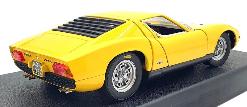 Anson 1/18 Scale Diecast 30302-W - Lamborghini Miura - Yellow