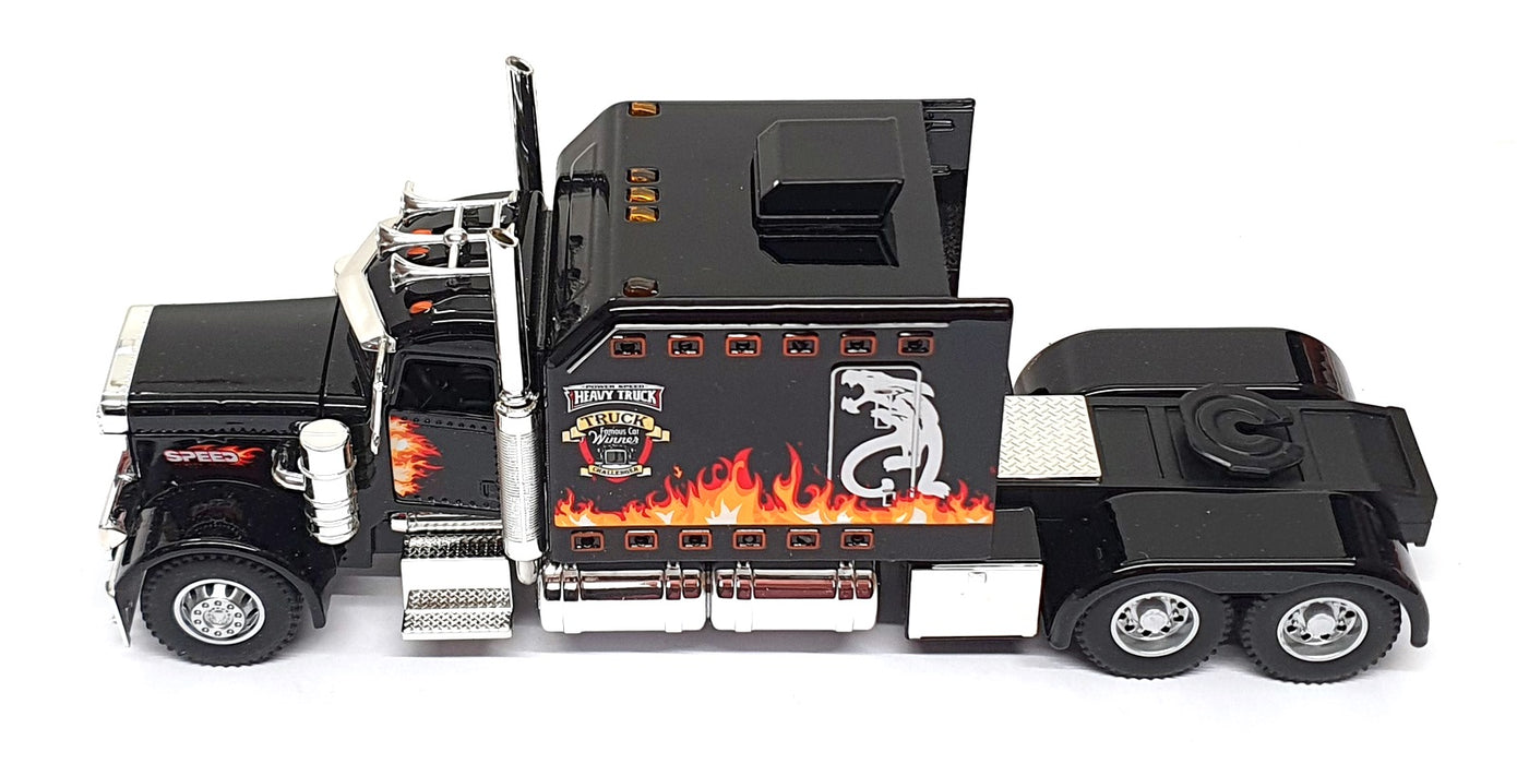 Hongsen 1/24 Scale HO124B - Peterbilt Truck With Lights & Sound - Black