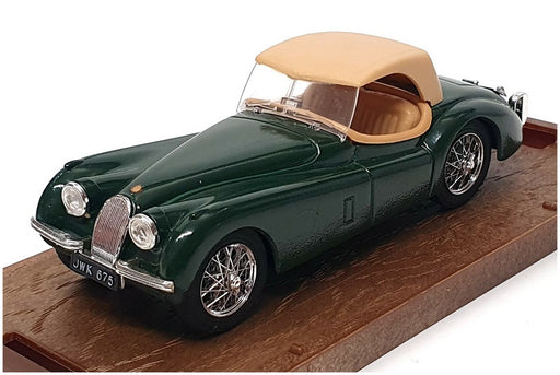 Brumm 1/43 Scale R102 - 1948 Jaguar 3.5 Litre - Met Green/Beige