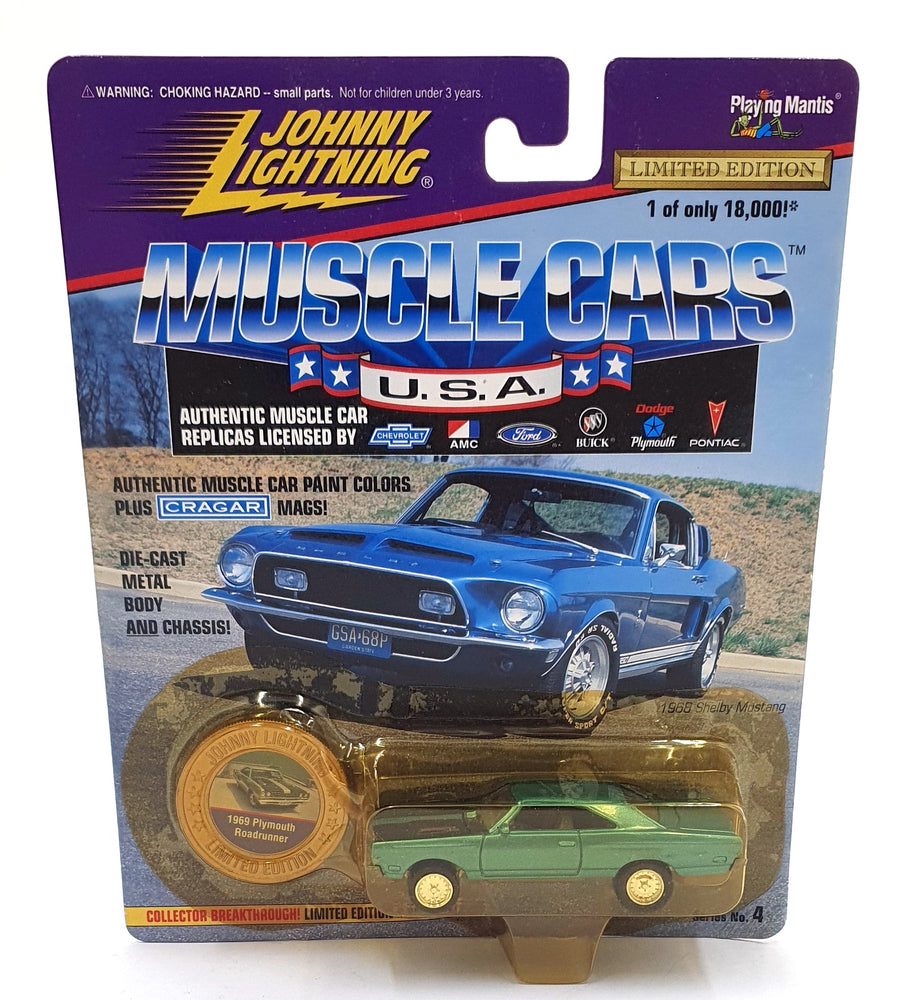 Johnny Lightning 1/64 Scale 202-04 Muscle Cars USA 1969 Plymouth Roadrunner
