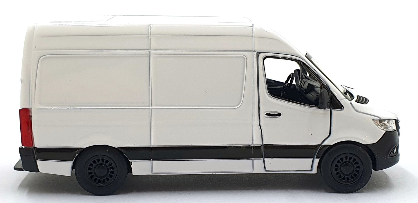 Kinsmart 1/48 Scale Pull Back & Go TY7714 - Mercedes-Benz Sprinter - White